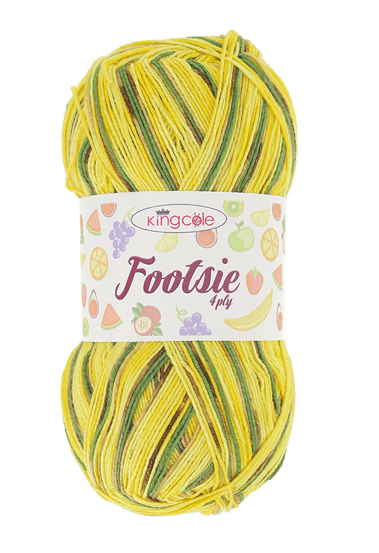King Cole Footsie 4Ply - Pineapple (4907)