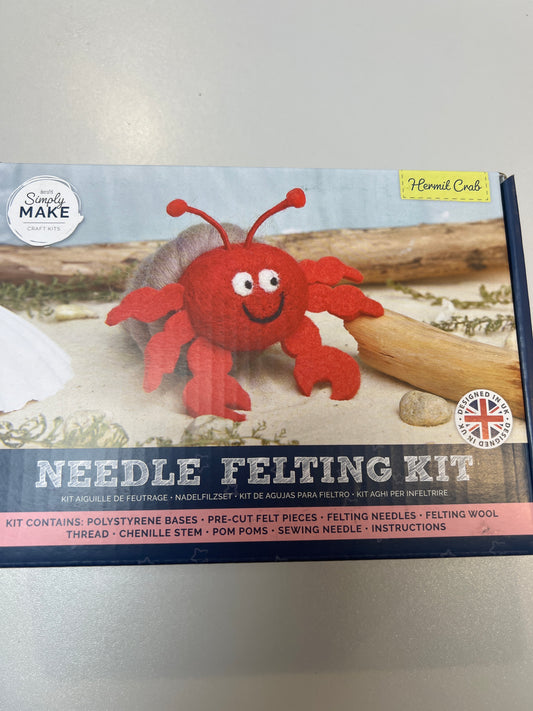 Simply Make.  Hermit Crab Needle Felting Kit