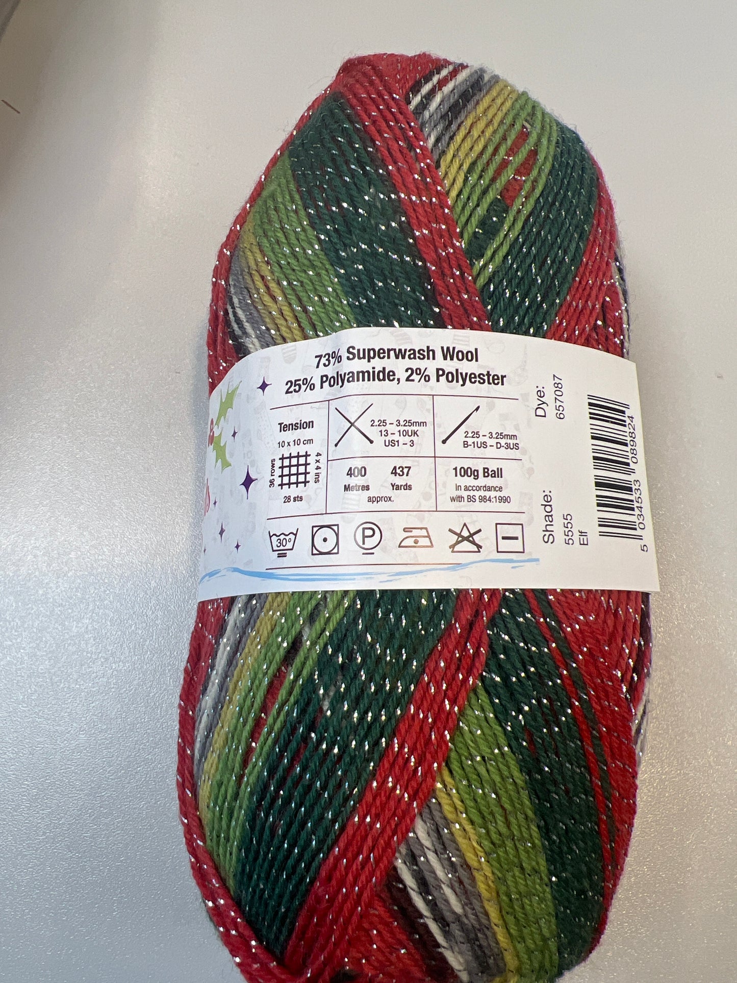 Stylecraft Head Over Heels in Elf DK — 75% Wool, 25% Nylon, 4Ply (Sock / Fingering), 100g