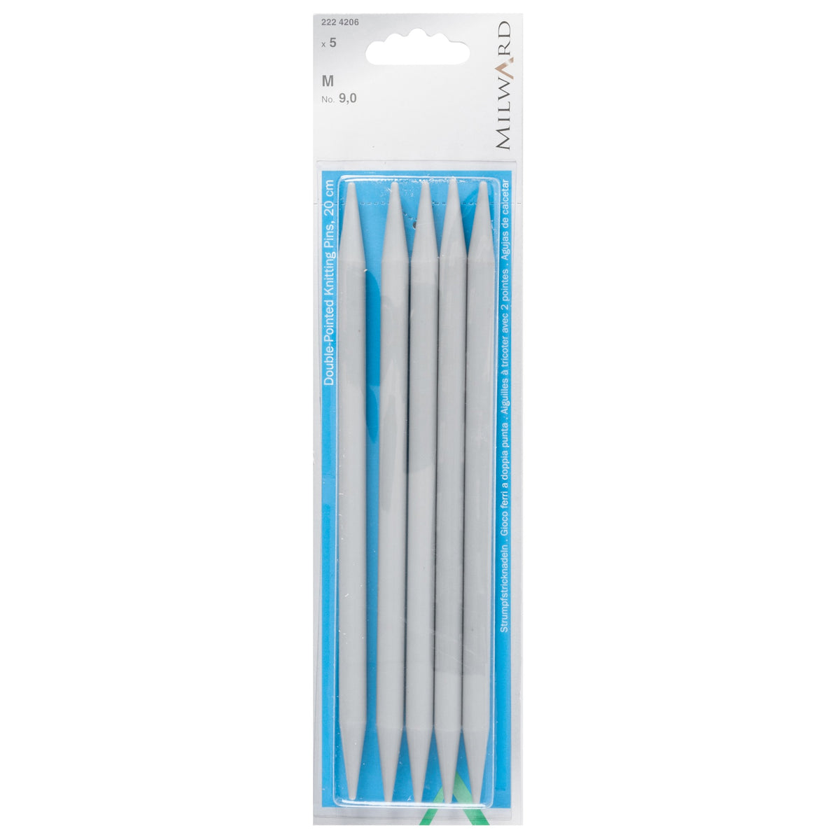 Milward Knitting Pins Double-Ended Set of 5 20cm x 9.00mm
