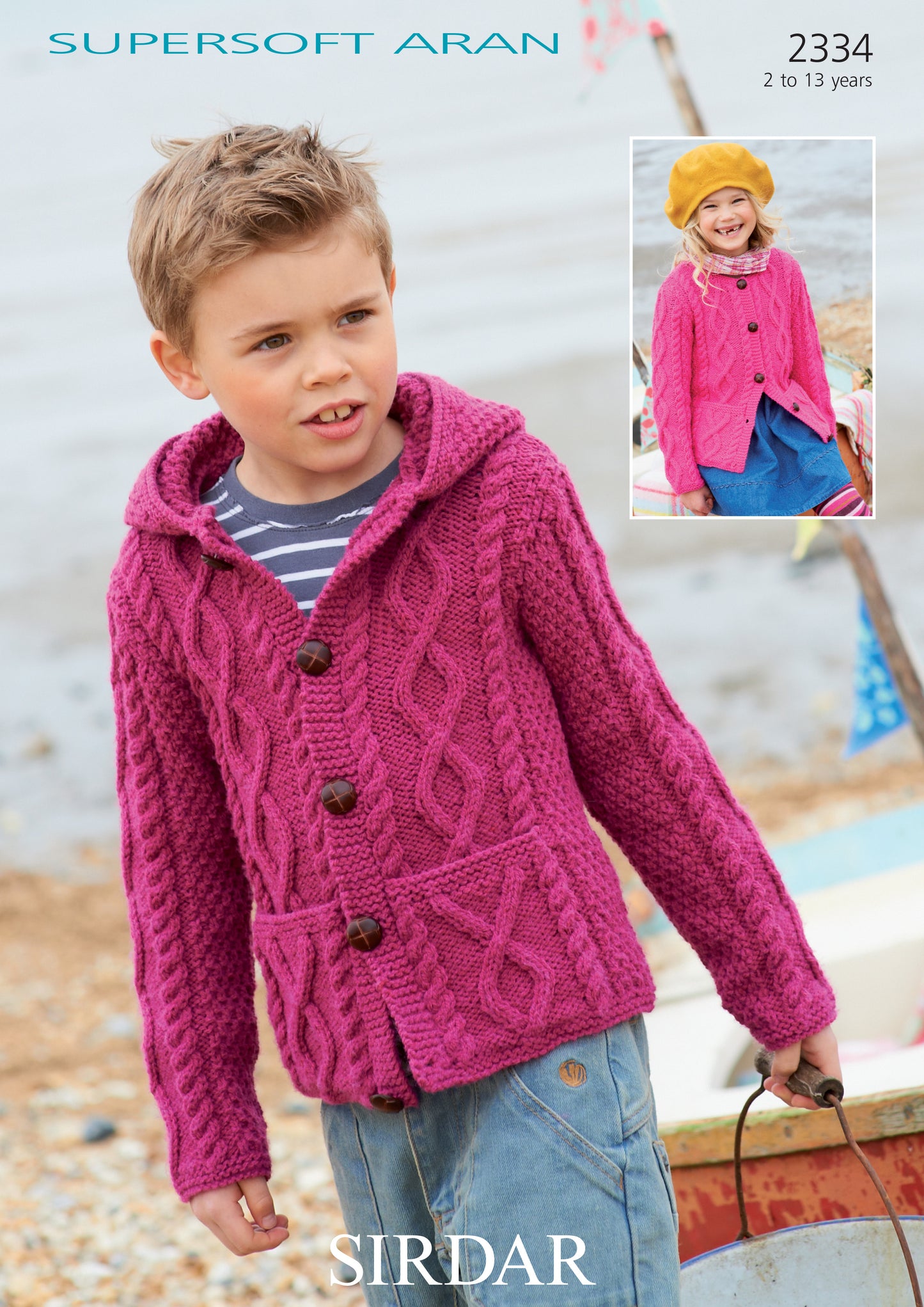 Sirdar Pattern 2334 - Cardigans-Sirdar supersoft arasn - Product image