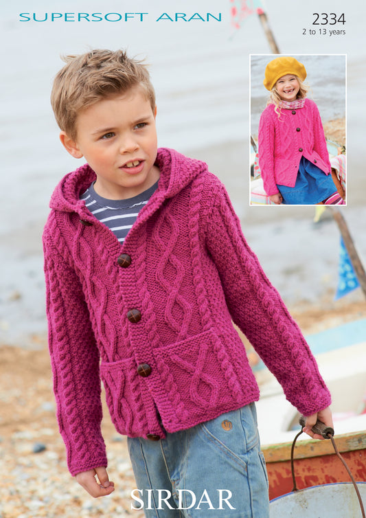 Sirdar Pattern 2334 - Cardigans-Sirdar supersoft arasn - Product image