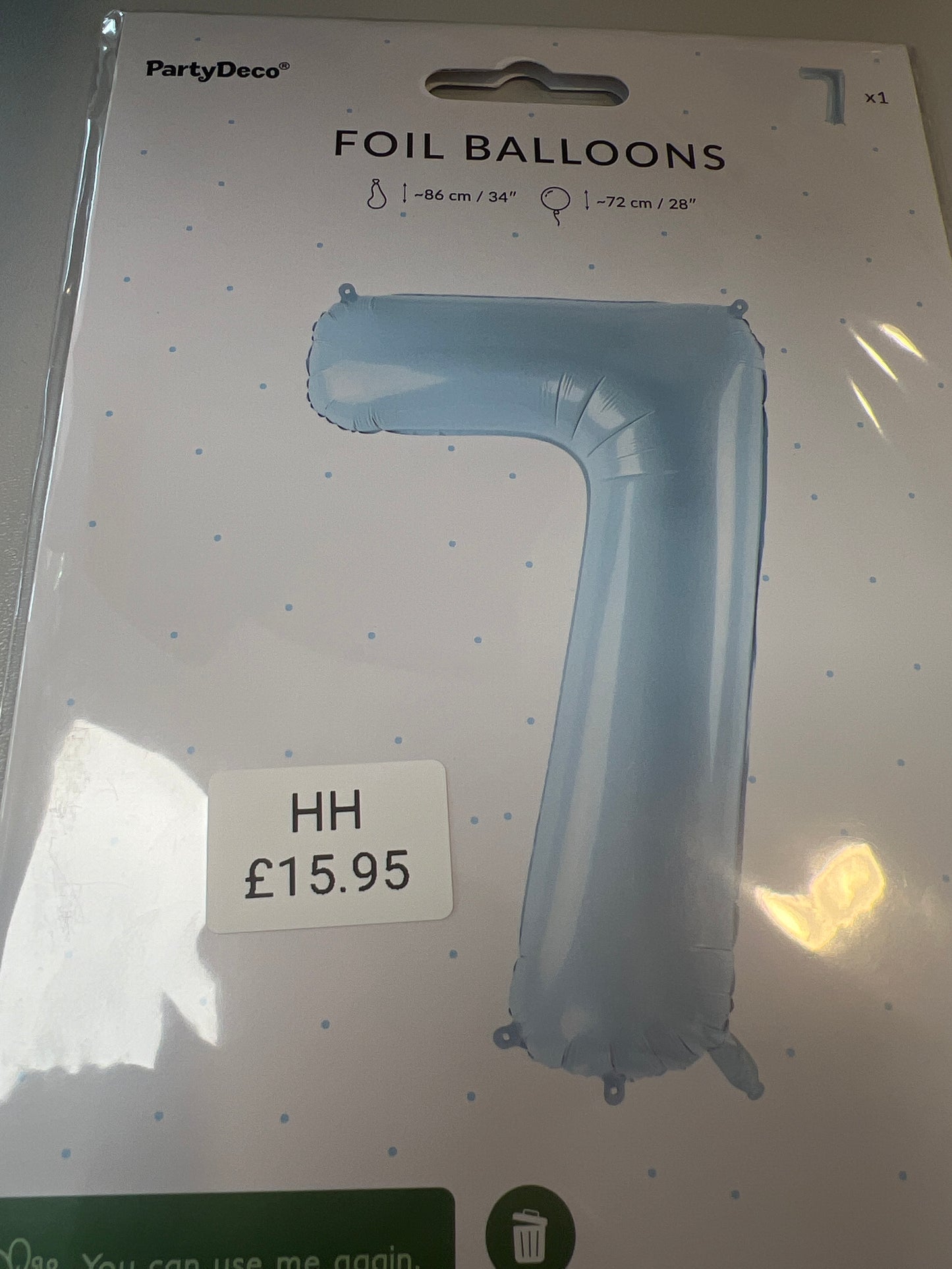 Helium balloon No 7 34”