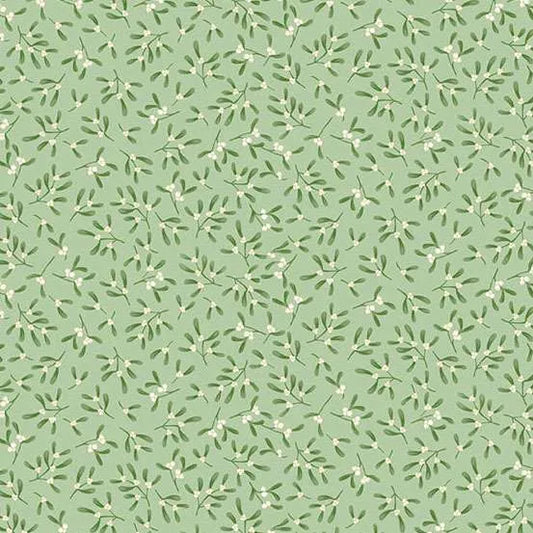 Makower UK Country Christmas - Mistletoe Green