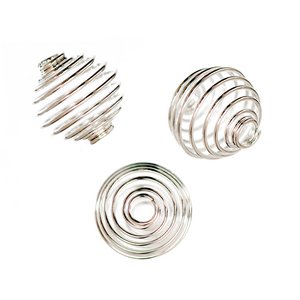 Trimits Wire Beading Cage Silver 5 Packs of 3