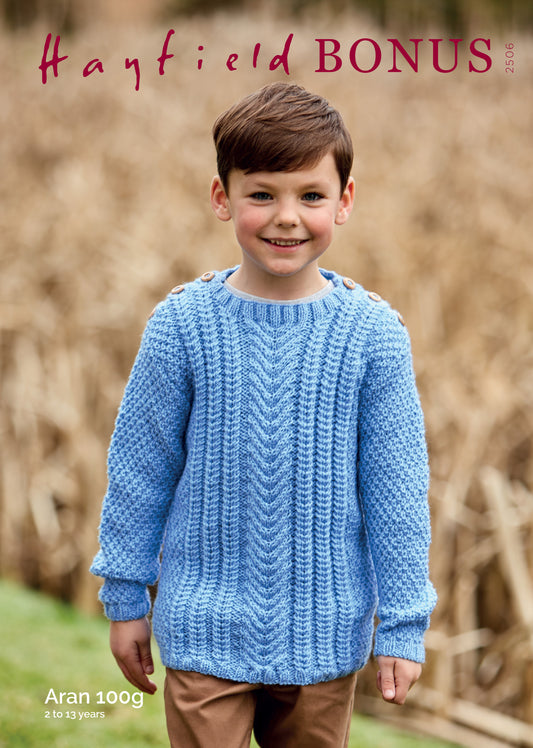 Hayfield Pattern 2506 - Sweater-Hayfield bonus aran - Product image