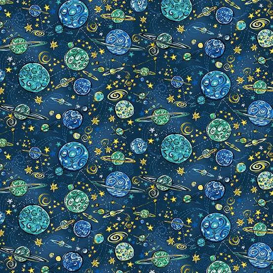 Makower UK Orbit - Galaxy Blue