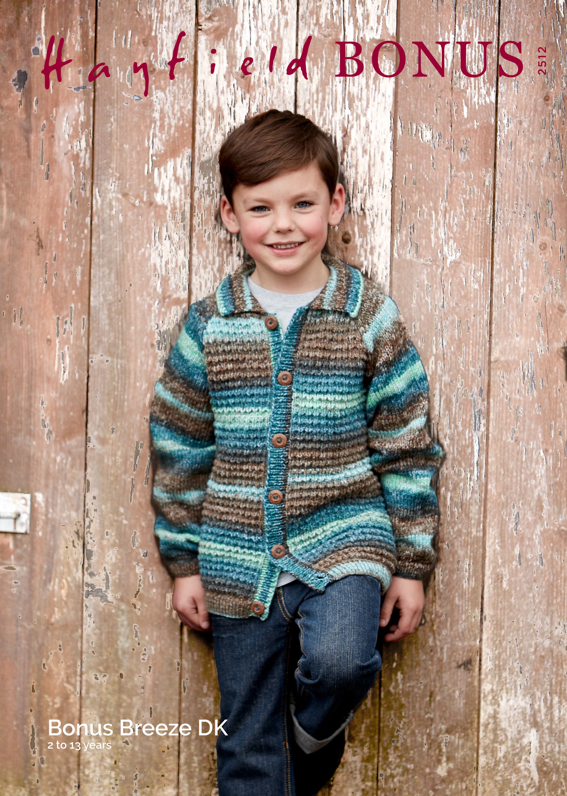 Hayfield Pattern 2512 - Girl's Jacket-Hayfield Bonus breeze DK - Product image