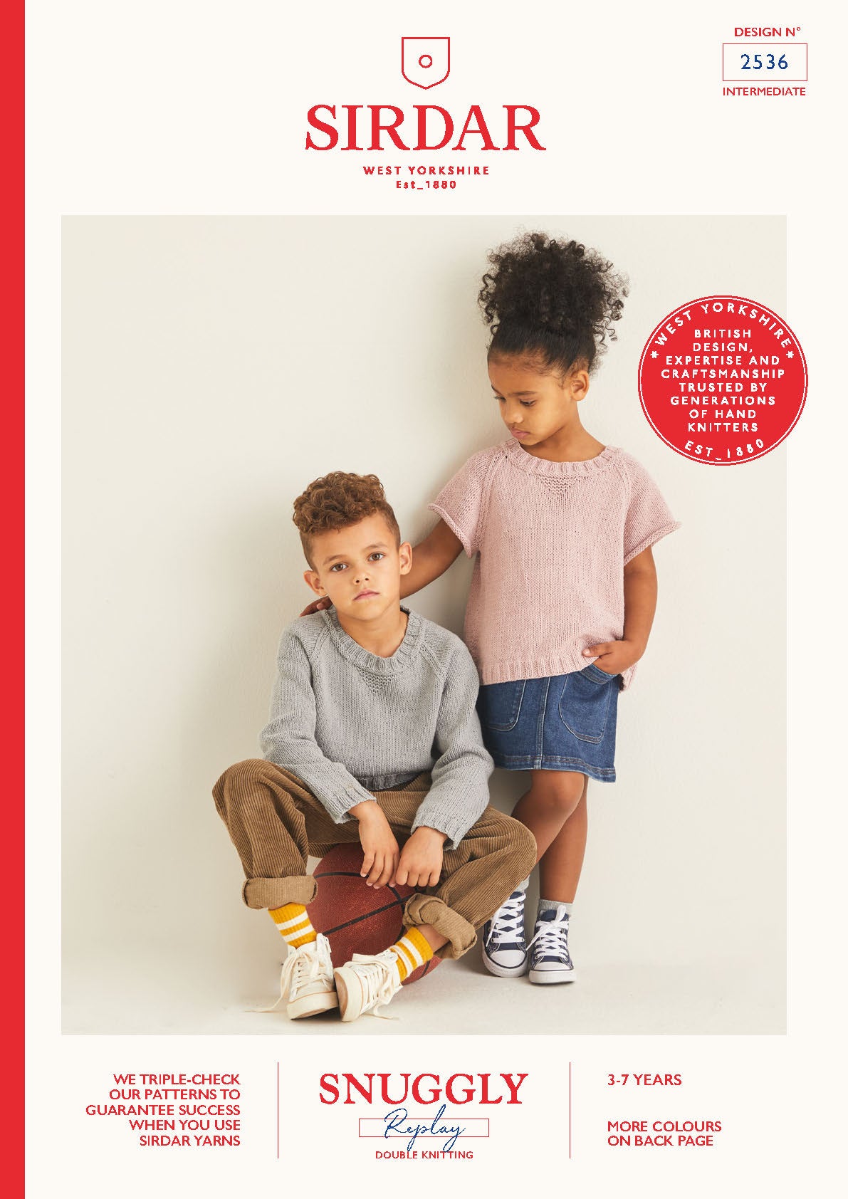 Sirdar Pattern 2536 - Kids sweatshirt-Snuggly replay DK - Product image