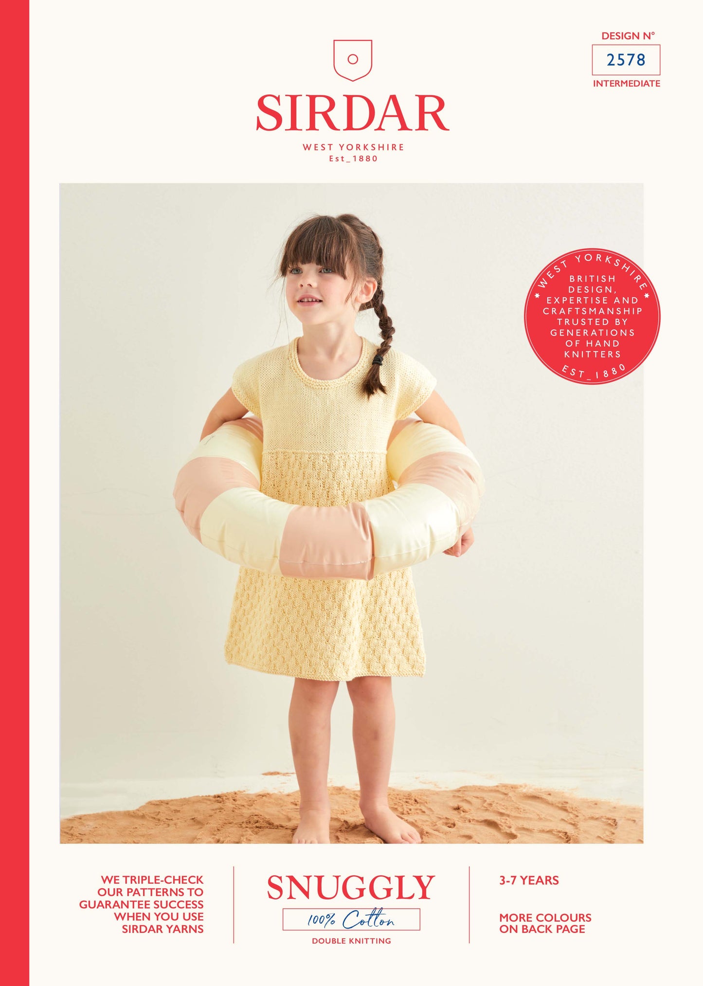 Sirdar Pattern 2578 - Rippled beach dress-Snuggly 100% cotton - Product image