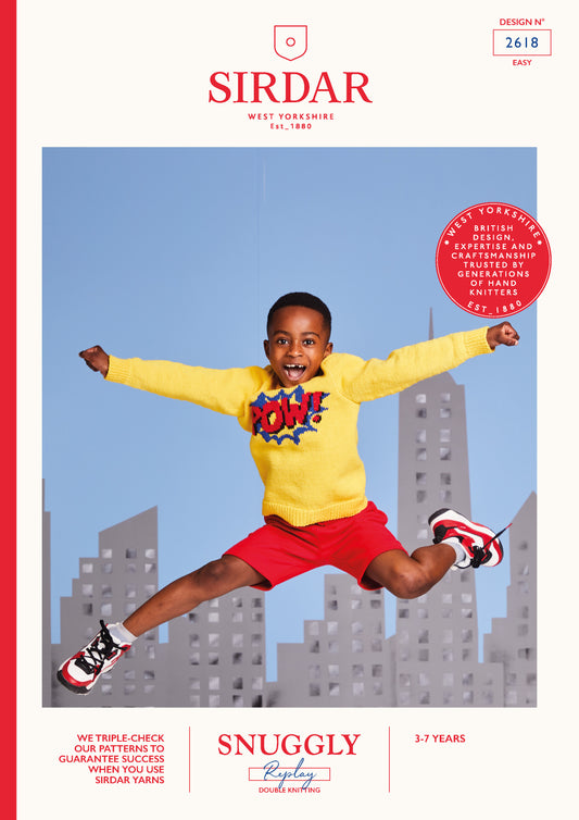 Sirdar Pattern 2618 - F029 Super Power Sweater - Product image