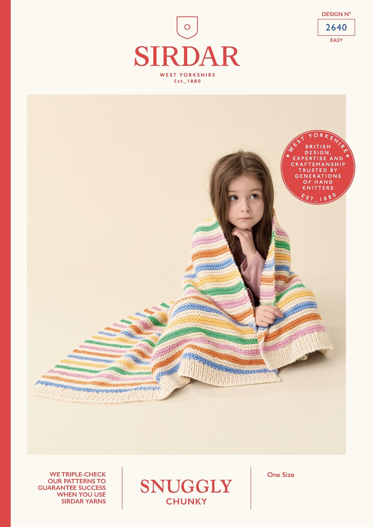 Sirdar F077 Scandi Stripes Blanket