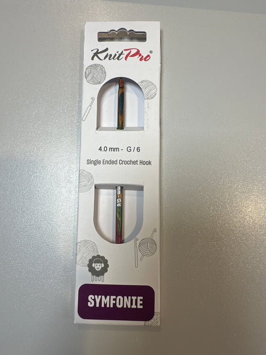 KnitPro Symfonie single ended crochet hook