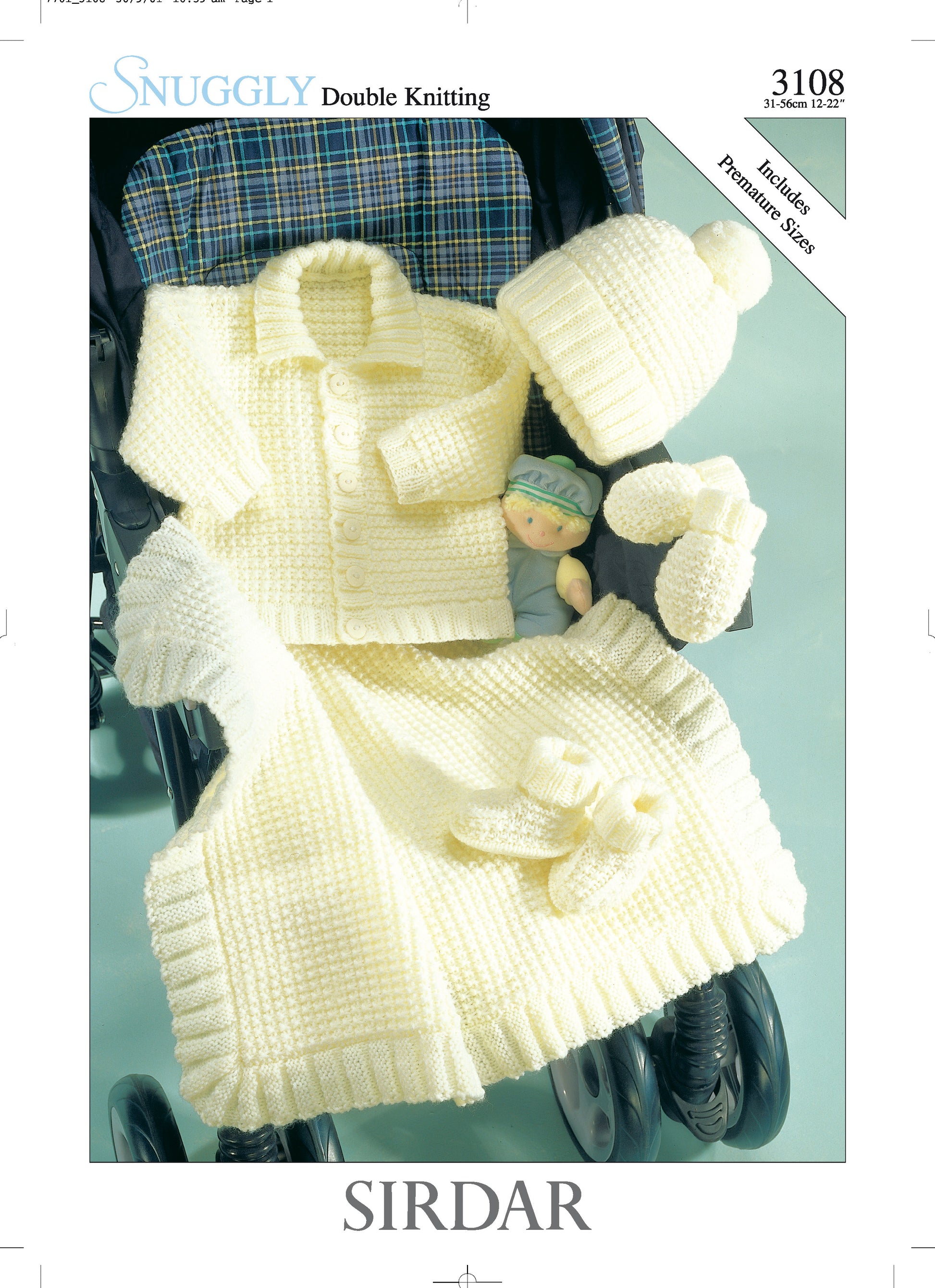Sirdar Pattern 3108 - Jacket,hat,mittens,booties & blanket Sirdar DK - Product image