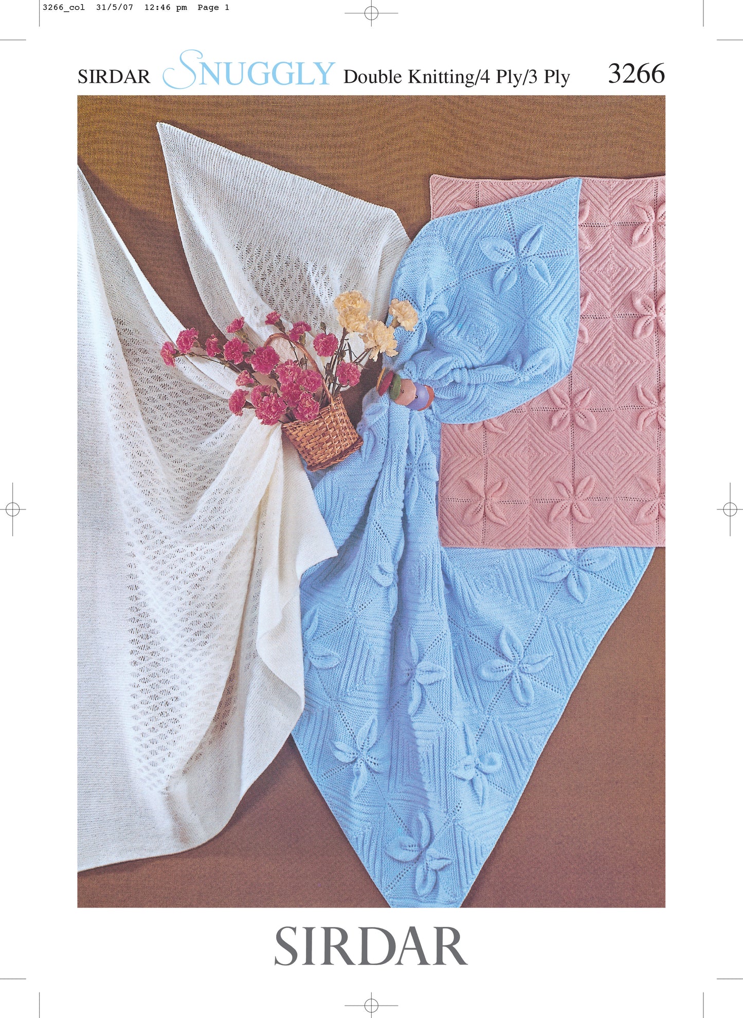 Sirdar Pattern 3266 - Blankets-Sirdar DK, 4ply & 3ply. - Product image