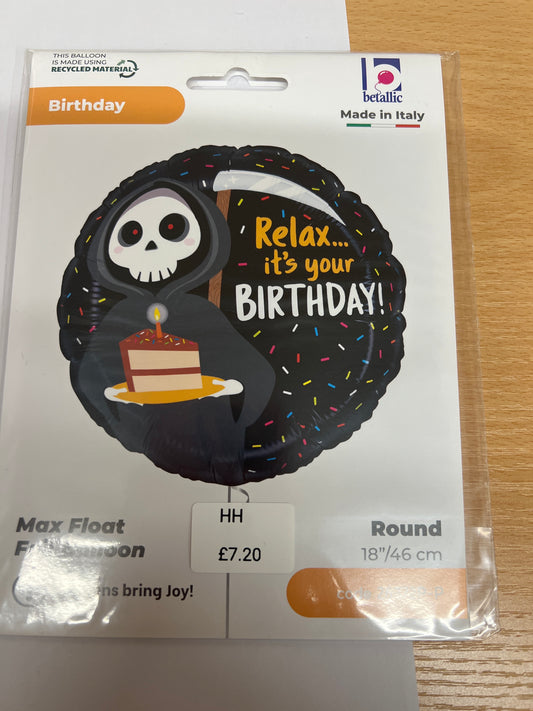 Grim reaper helium balloon