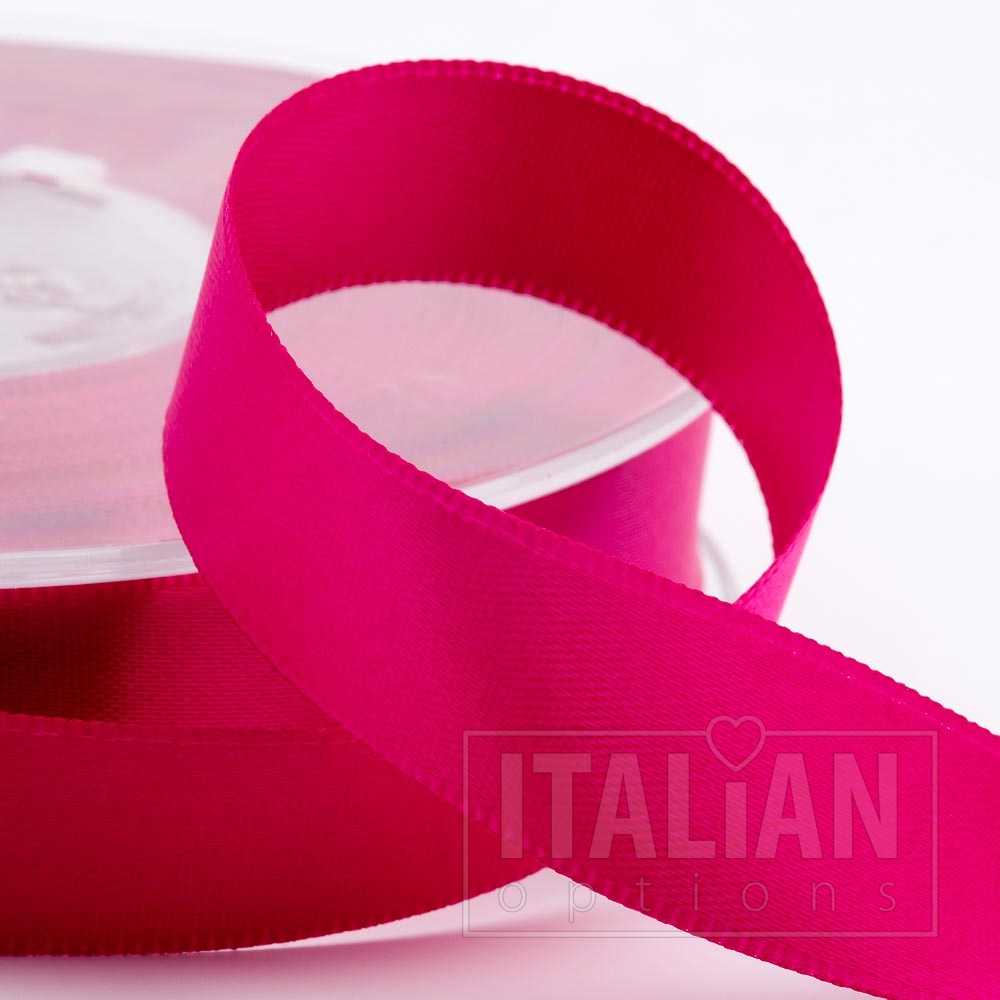 Cerise Satin Ribbon 16mm x 25m