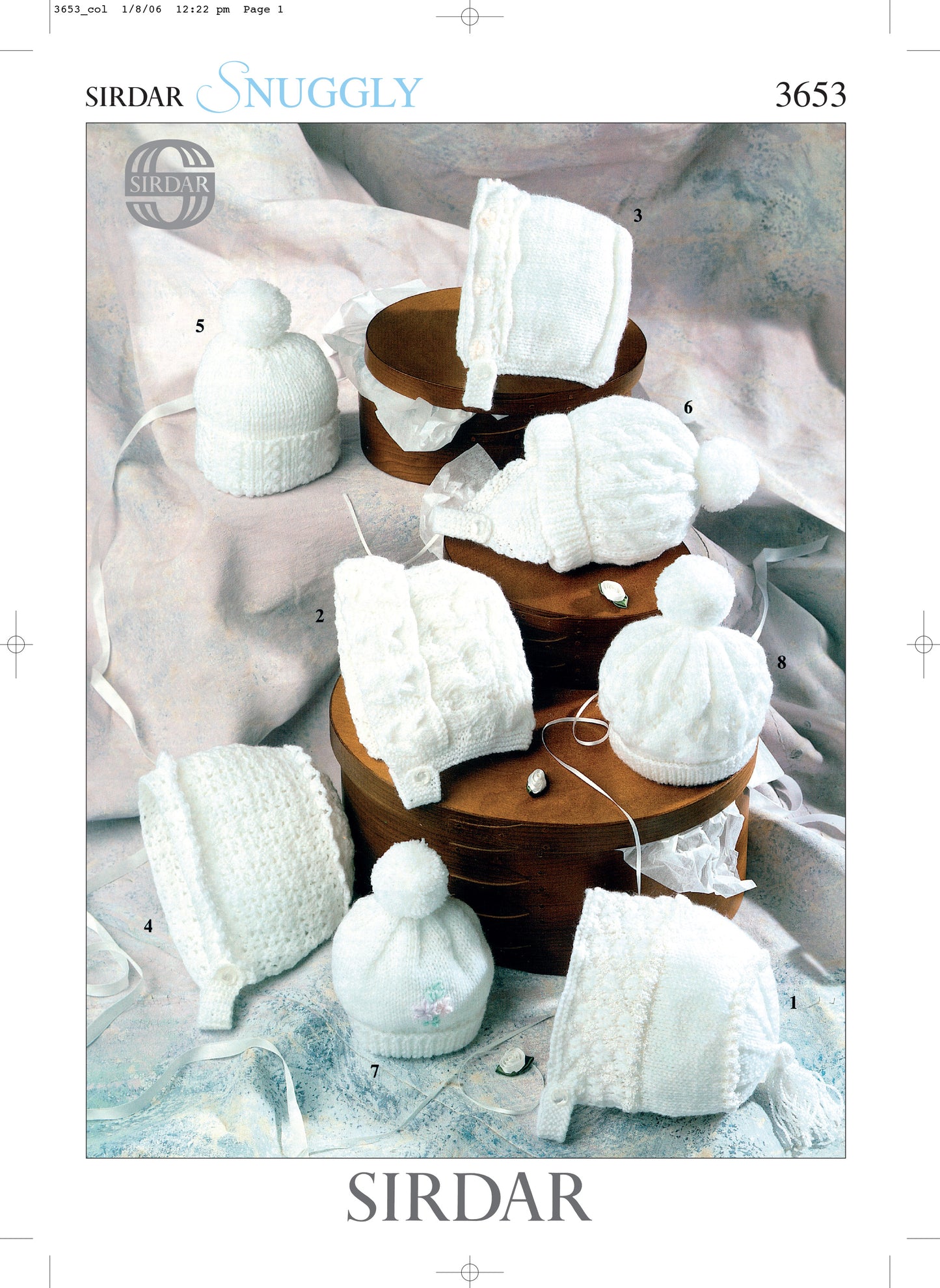 Sirdar Pattern 3653 - Baby hats-Snuggly DK & 4 ply - Product image