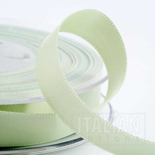 Light Green Satin Ribbon 25mm x 25m