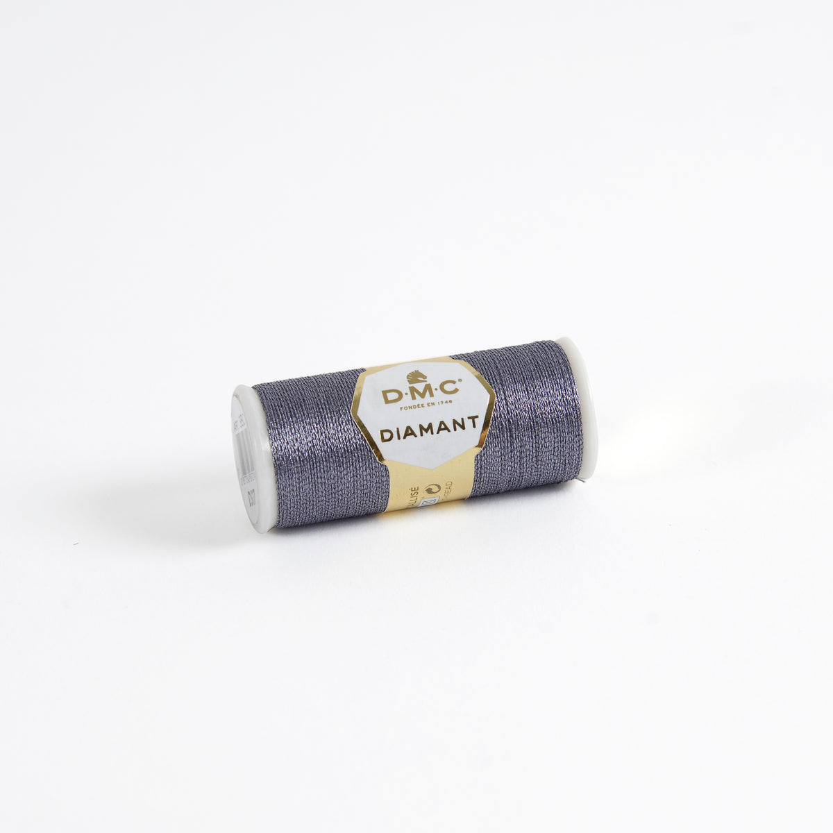 DMC Diamant Metallic Embroidery Thread 35m - D317 Dark Grey