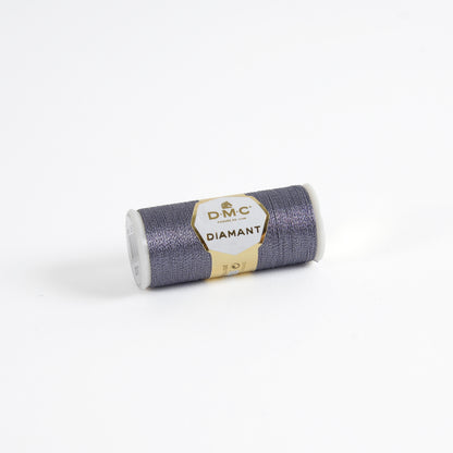 DMC Diamant Metallic Embroidery Thread 35m - D317 Dark Grey
