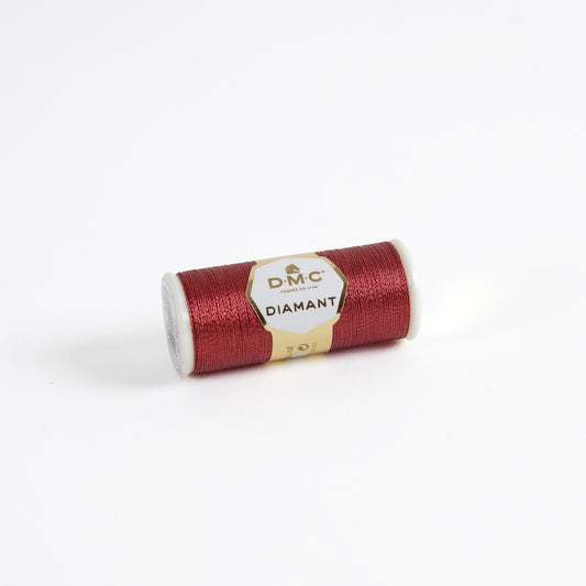 DMC Diamant Metallic Embroidery Thread 35m - D321 Red