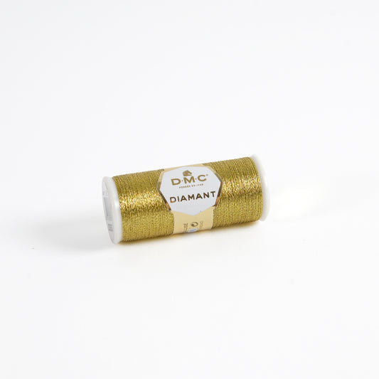 DMC Diamant Metallic Embroidery Thread 35m - D3852 Dark Gold