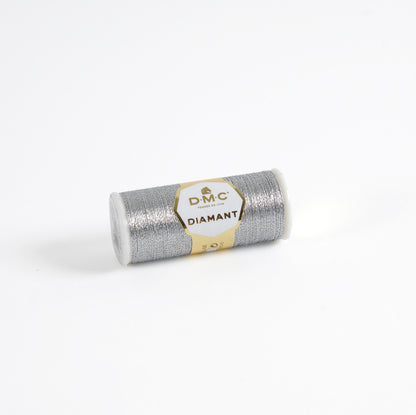 DMC Diamant Metallic Embroidery Thread 35m - D415 Pearl Grey