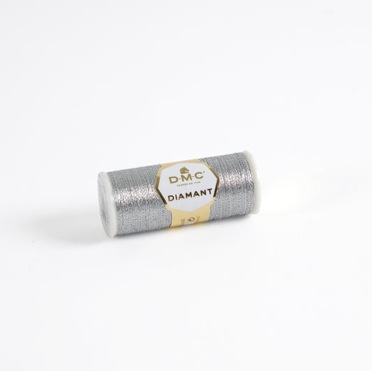 DMC Diamant Metallic Embroidery Thread 35m - D415 Pearl Grey