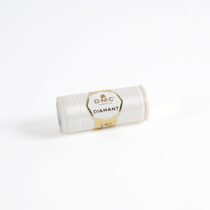 DMC Diamant Metallic Embroidery Thread 35m - D5200 White