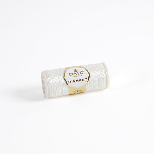 DMC Diamant Metallic Embroidery Thread 35m - D5200 White