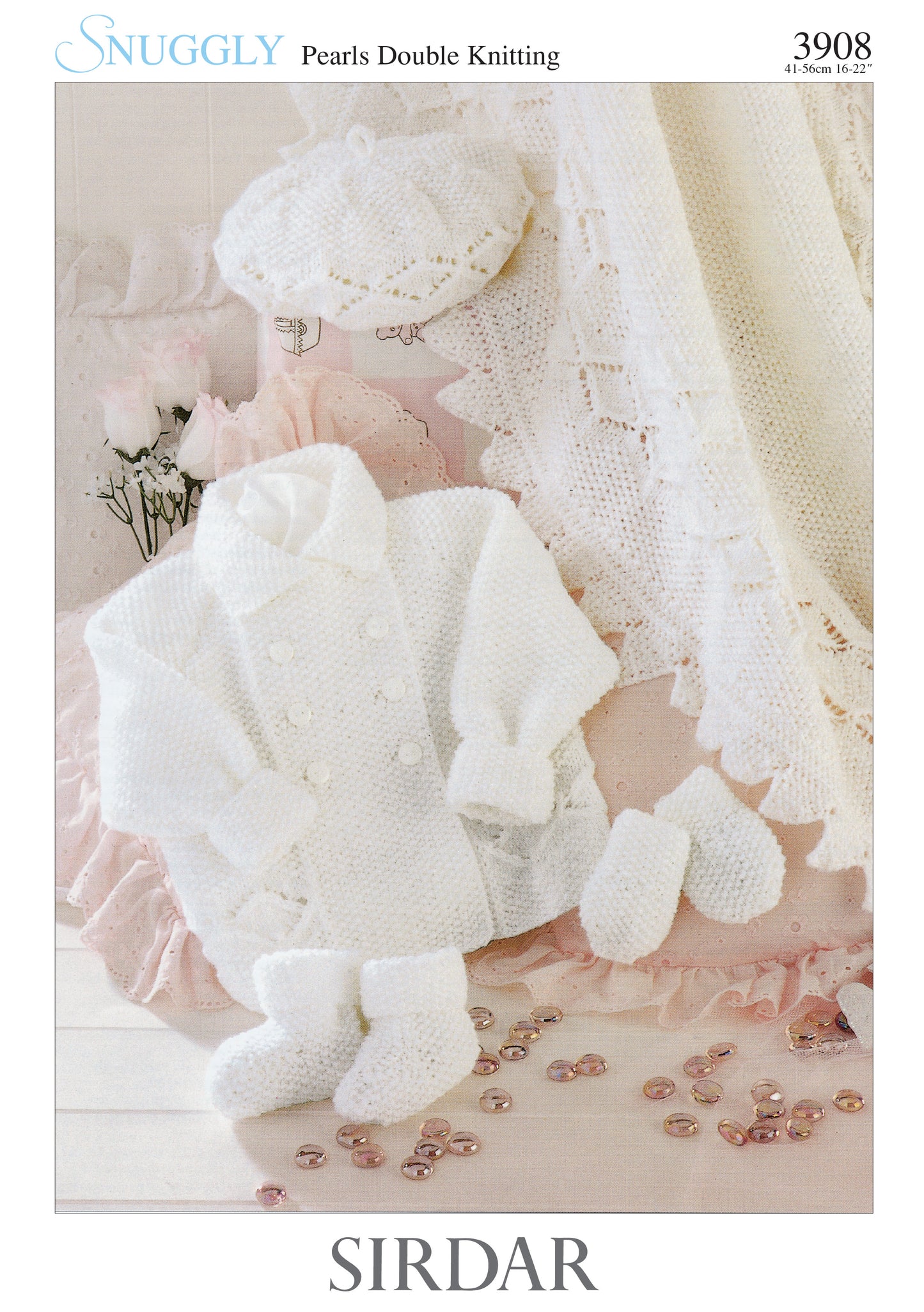 Sirdar Pattern 3908 - Jacket, mittens & booties-Sirdar double knitting - Product image