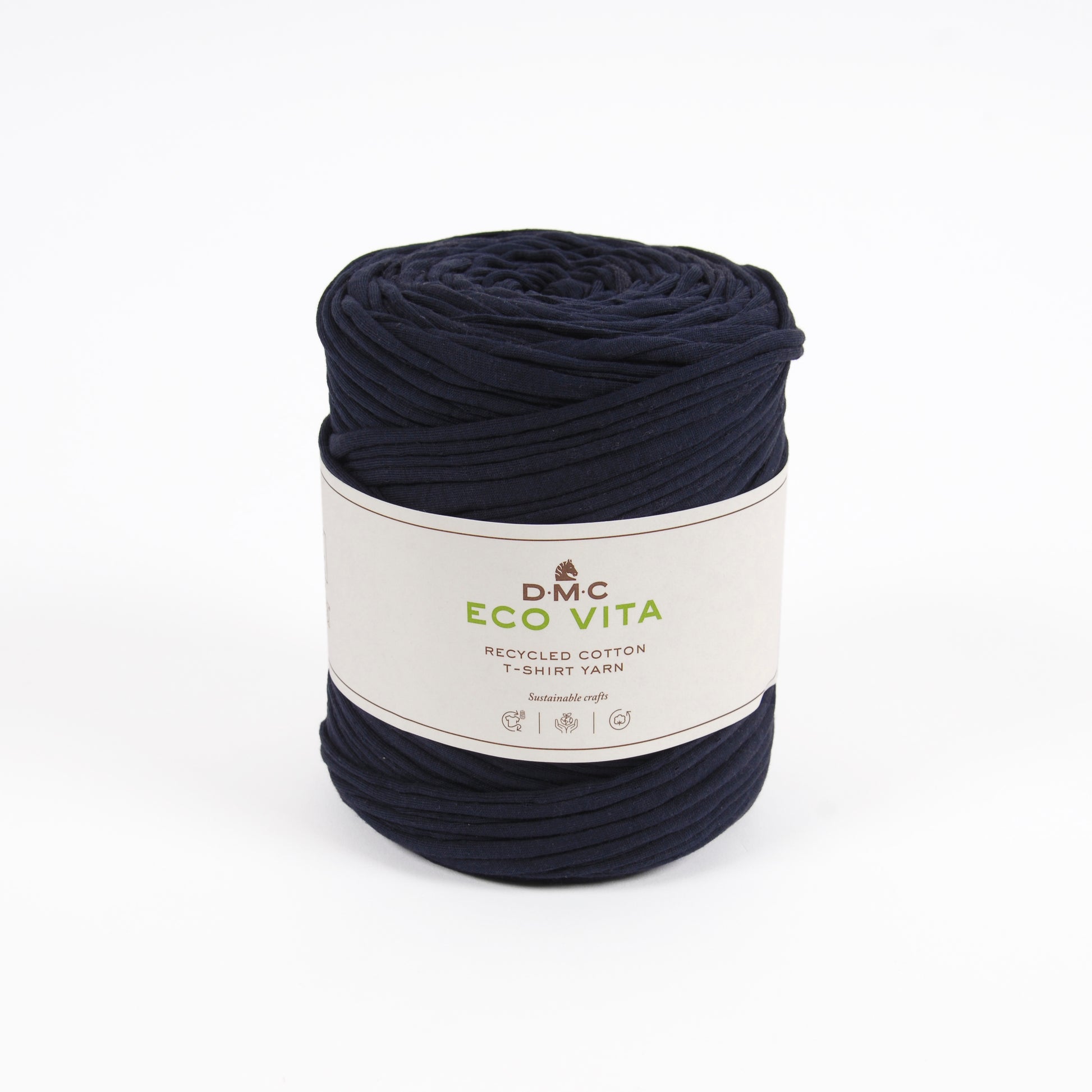 DMC Eco Vita Recycled Cotton T-Shirt Yarn - Dark Blue