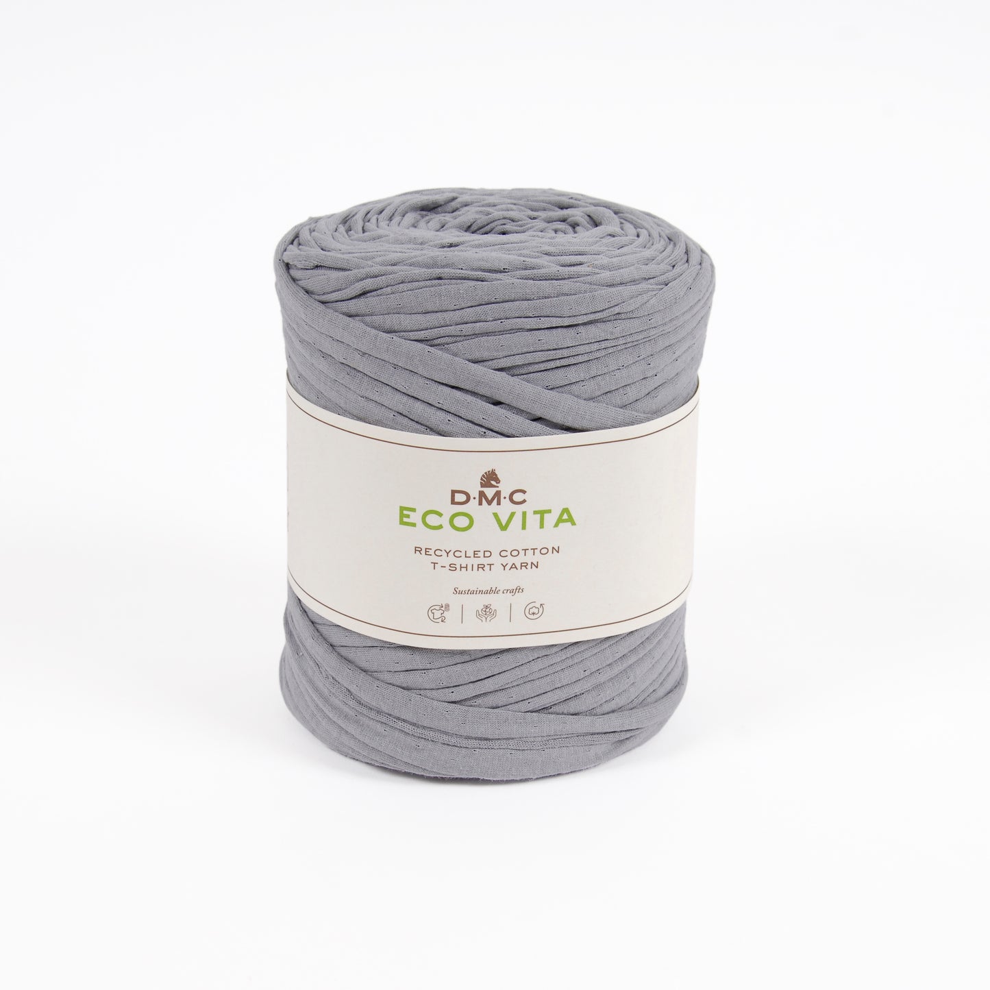 DMC Eco Vita Recycled Cotton T-Shirt Yarn - Grey