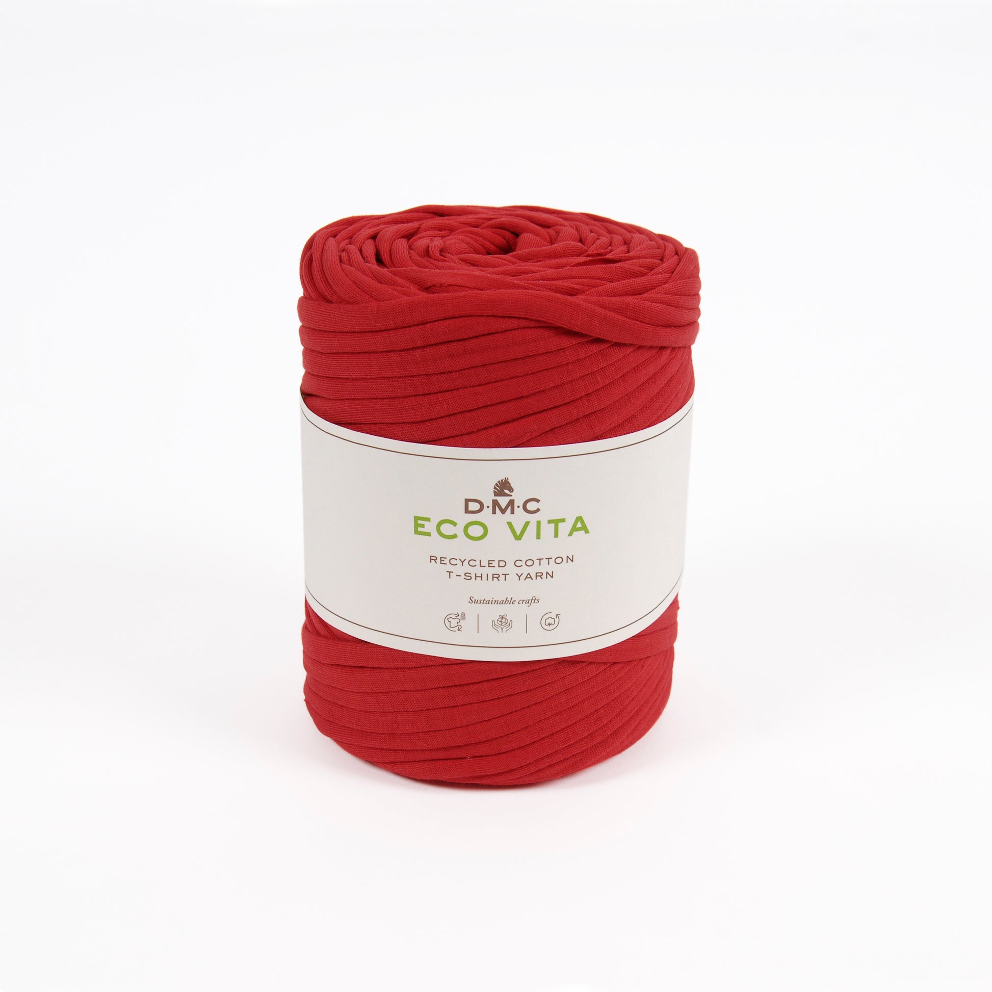 DMC Eco Vita Recycled Cotton T-Shirt Yarn - Red