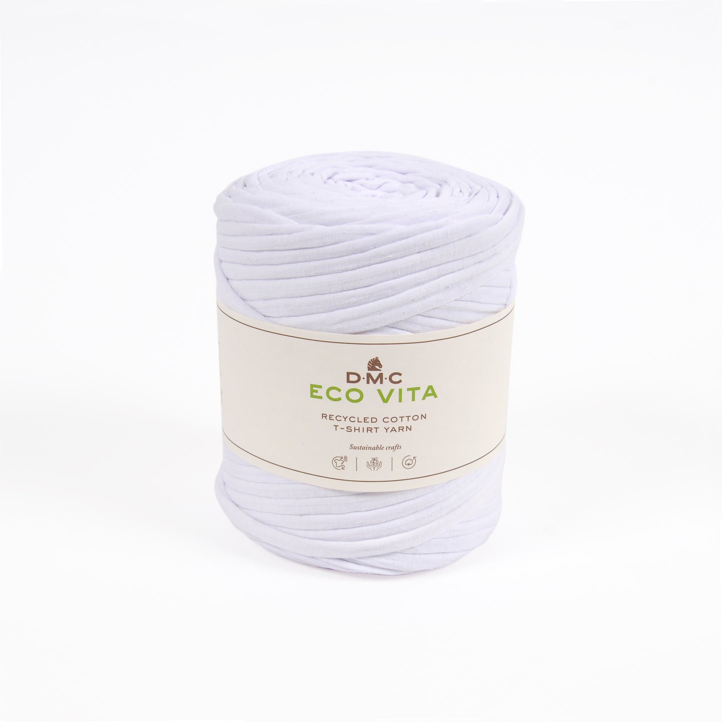 DMC Eco Vita Recycled Cotton T-Shirt Yarn - White