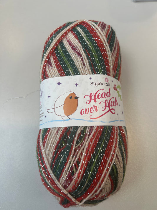 Stylecraft Head Over Heels DK in Head over Heals DK Miracle — 75% Merino Wool, 25% Nylon, DK (Double Knitting), 100g