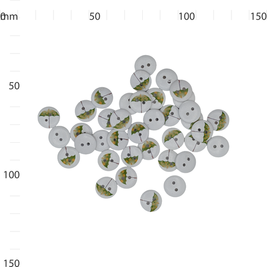 Wooden Umbrella Button