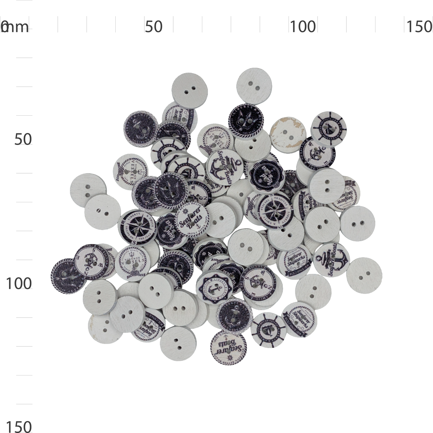 Wooden Sailor Button