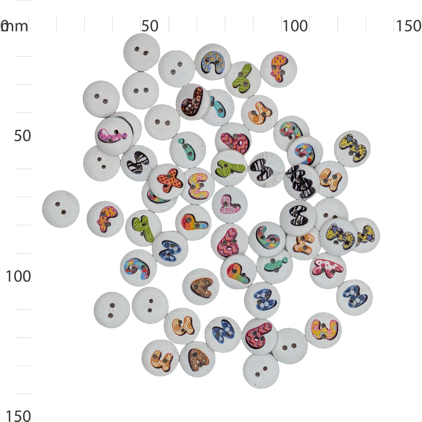 Wooden Letter Button