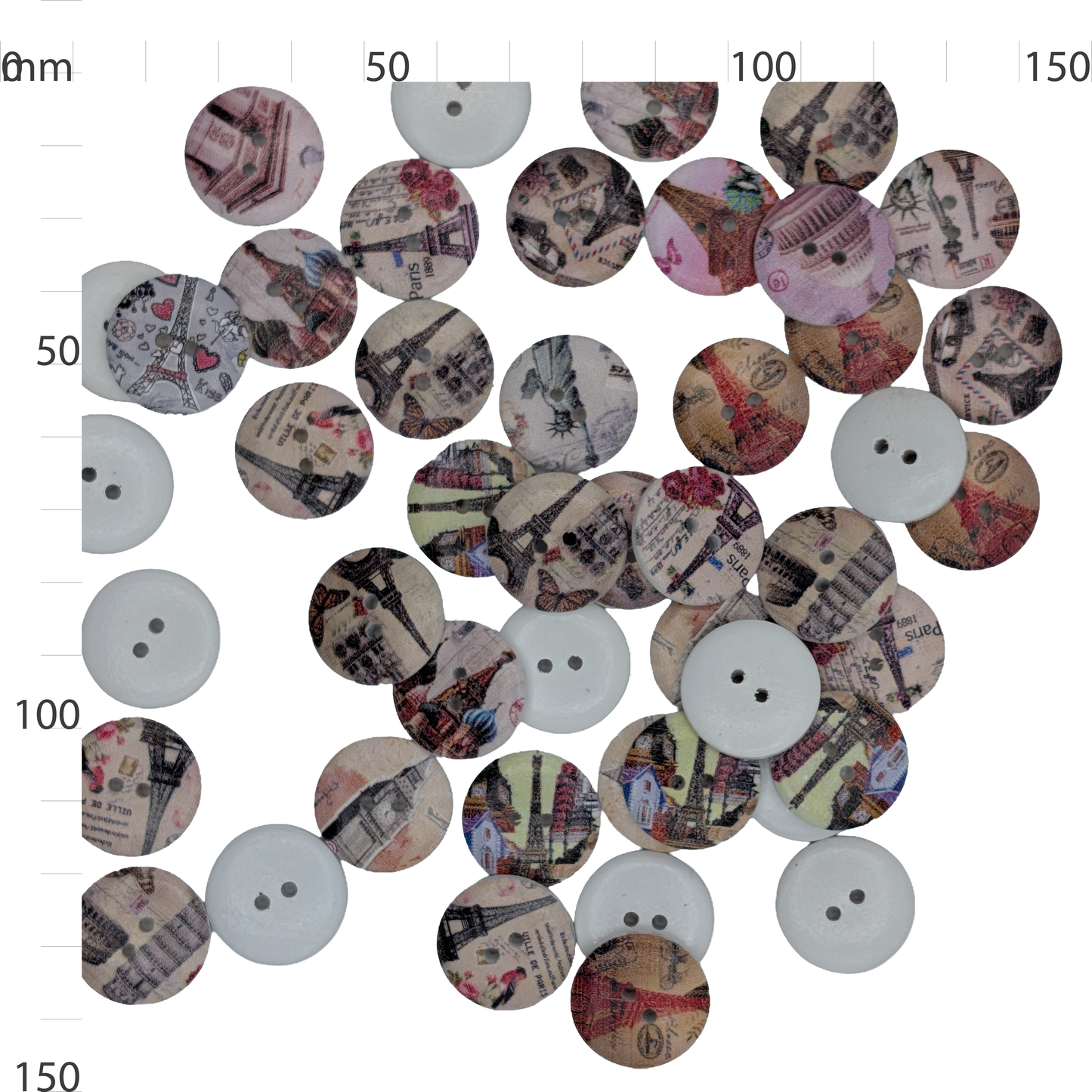 Wooden Landmarks Button