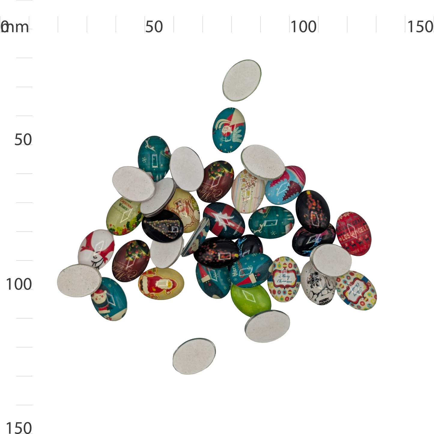 Glass Christmas Print Button