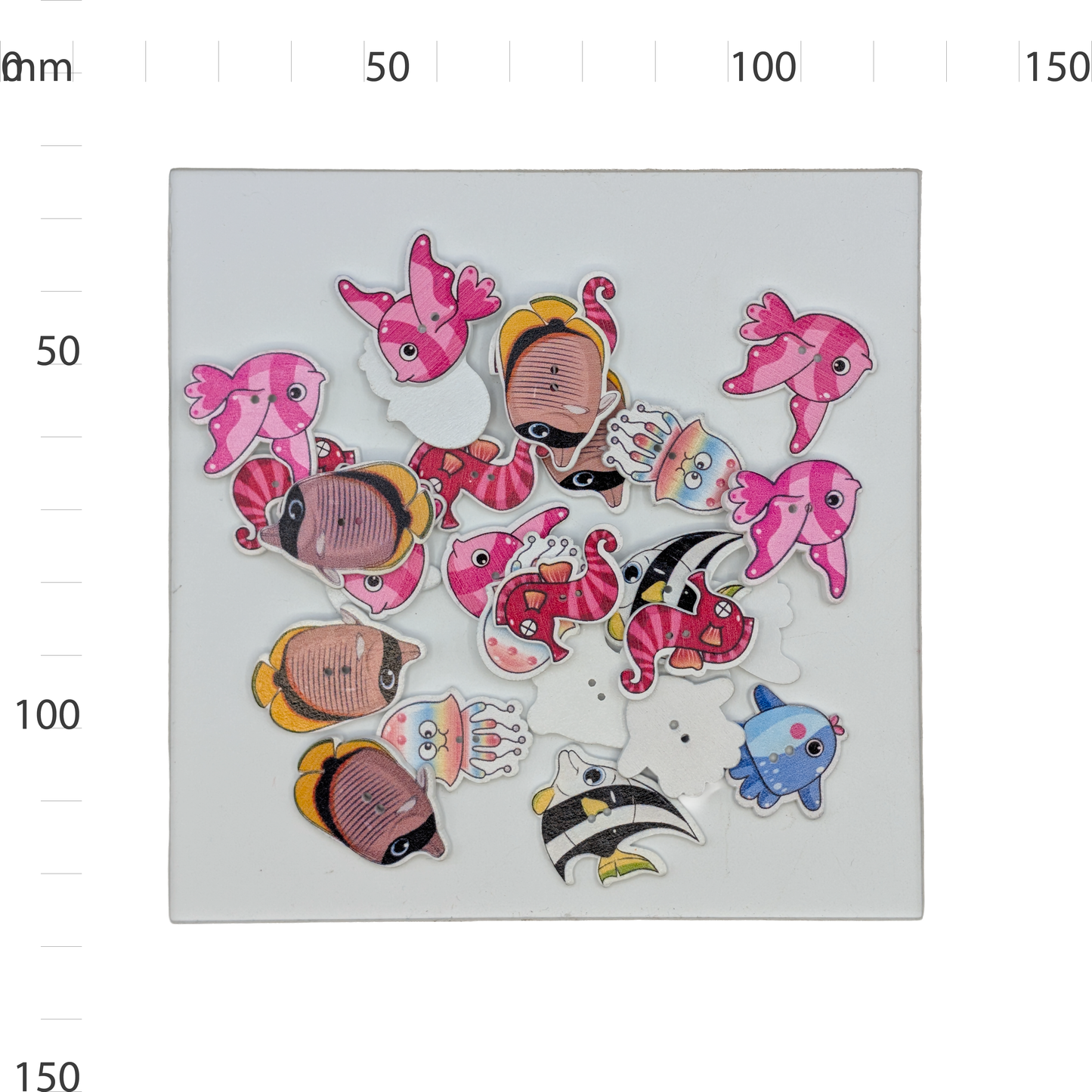 Wooden Sea Creature Button