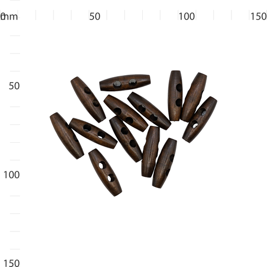 Wooden 2 Hole Toggle