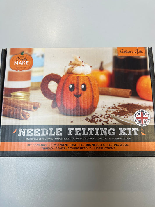 Needle Felting Kit - Autumn Latte