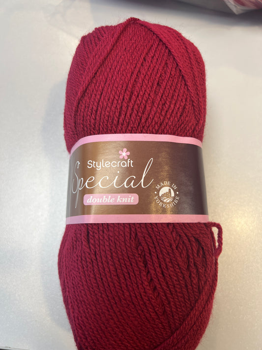 Stylecraft Special DK in Merlot — 100% Premium Acrylic, DK (Double Knitting), 100g
