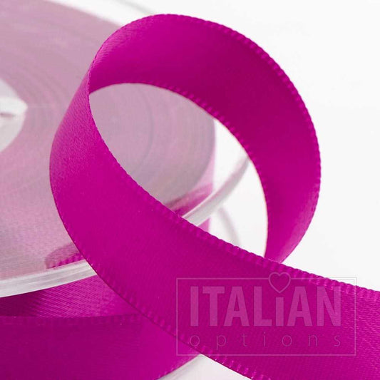 Clover Pink Satin Ribbon 25mm x 25m