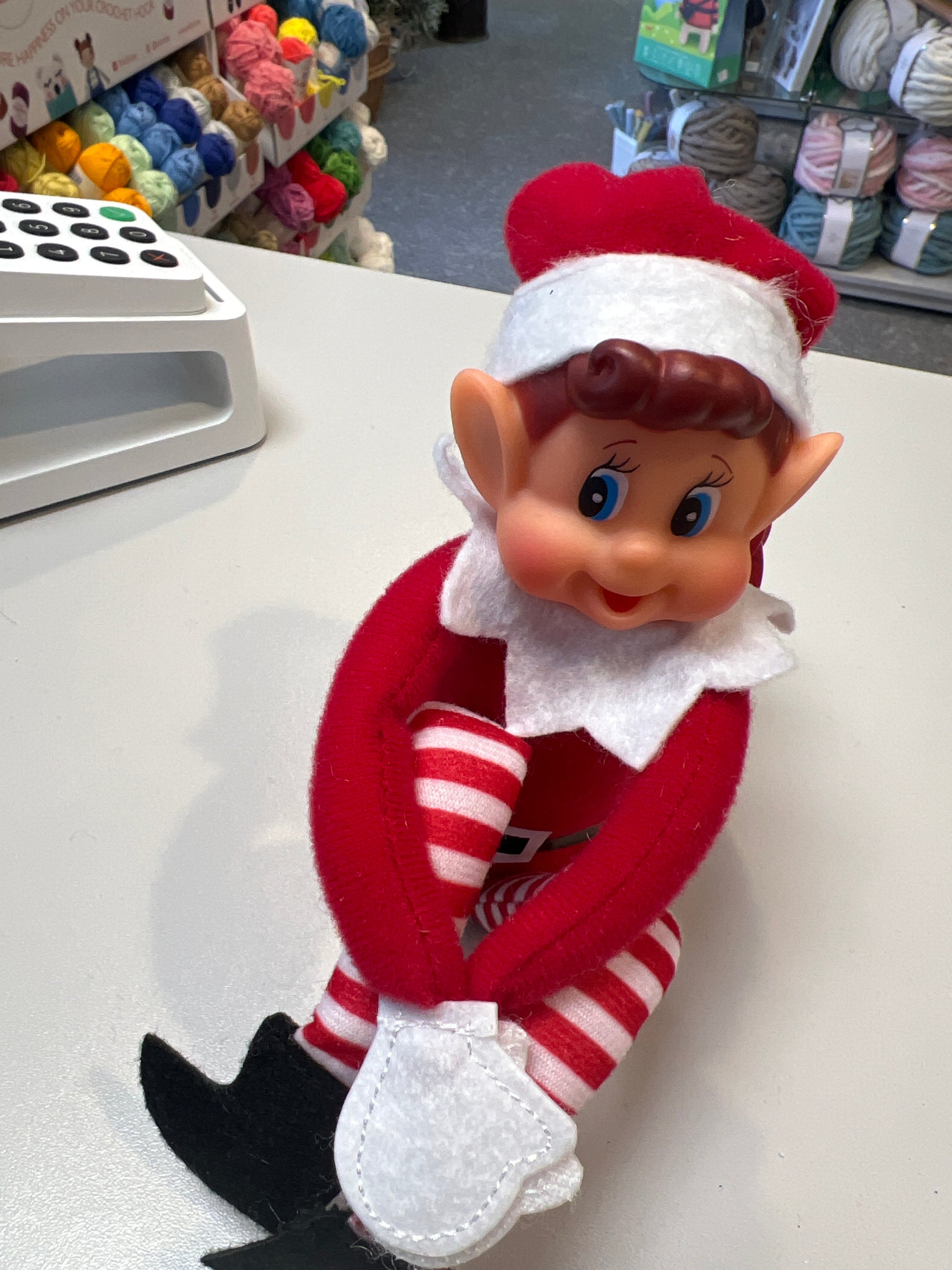 Elfie- 12” vinyl faced naughty Elf