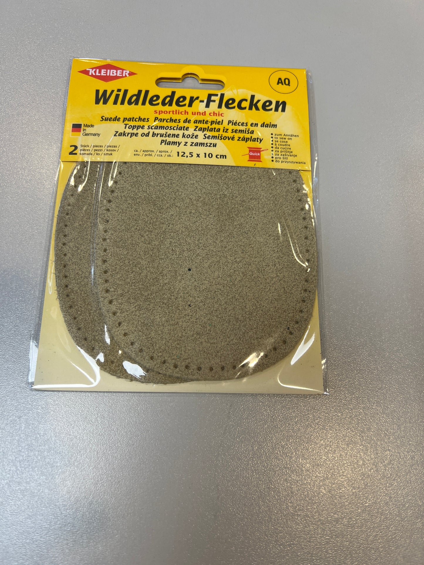 Kleiber suede patches beige
