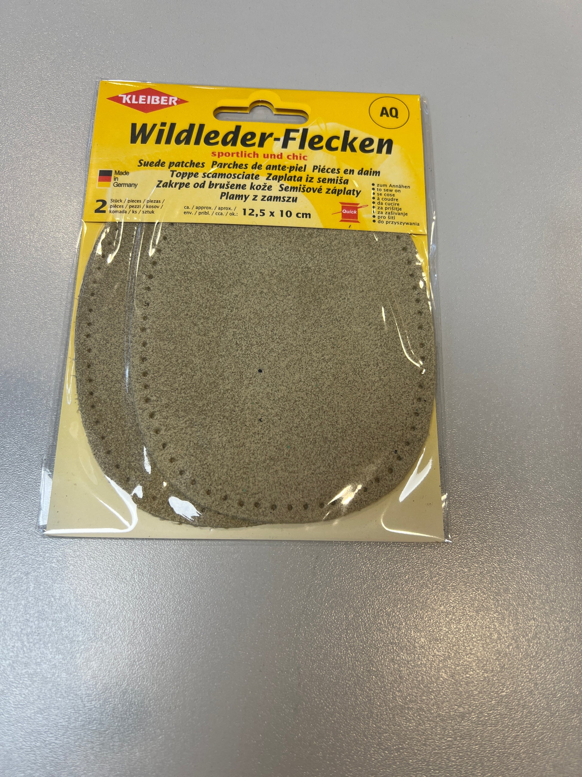 Kleiber suede patches beige